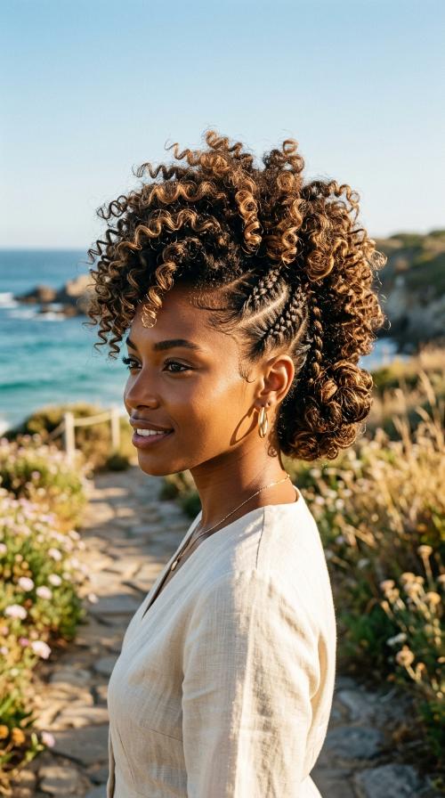 Faux Hawk with Curls