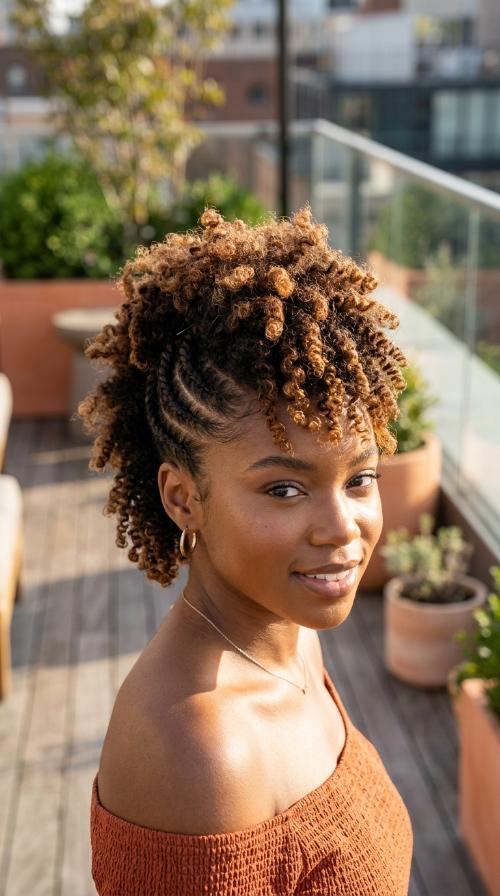 Faux Hawk with Flat Twists