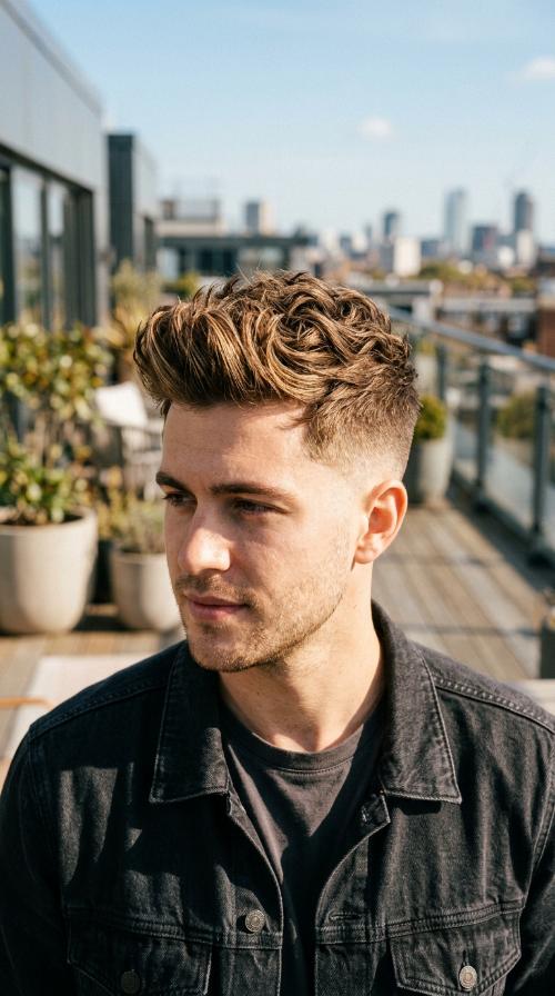 Faux Hawk with Mid Fade