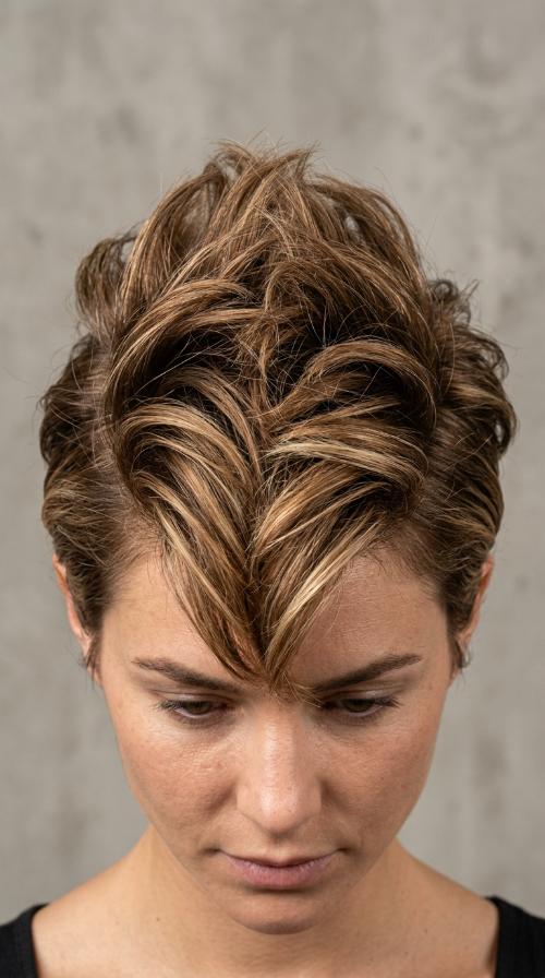 Faux-Hawk with Pomade