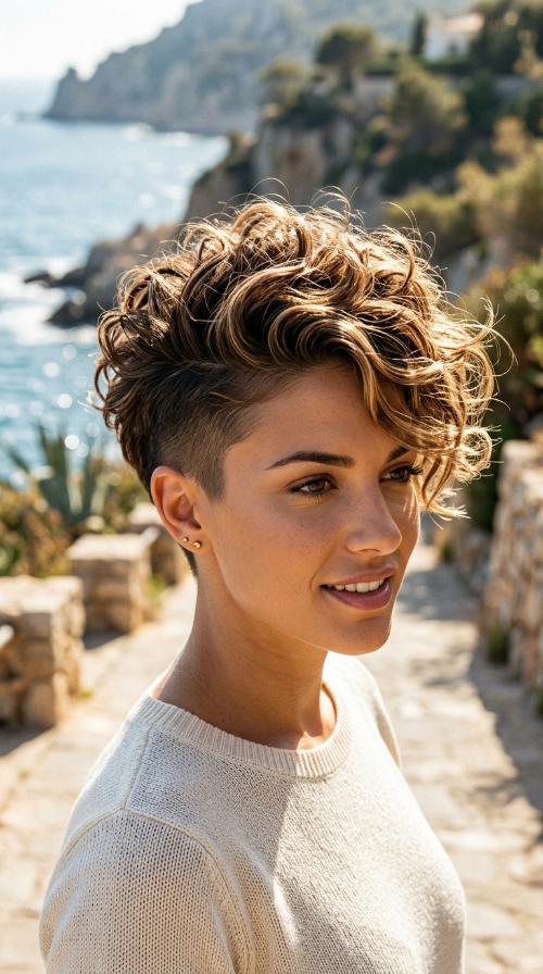 Faux Hawk with Shaved Sides