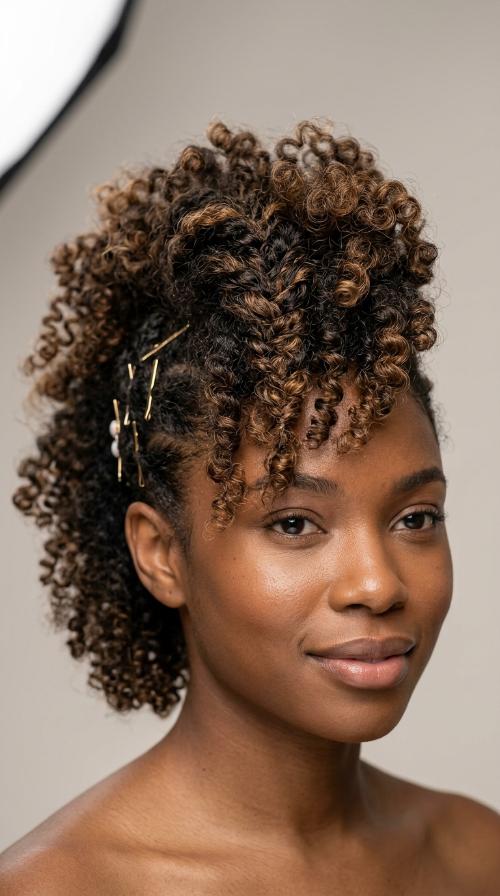 Faux Hawk with Side Pins