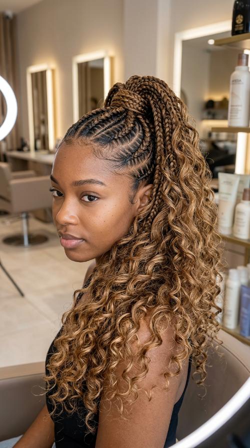 Feed-in Braids Ponytail