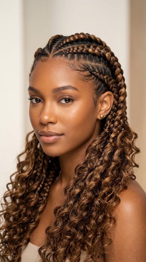 Feed-In Goddess Cornrows