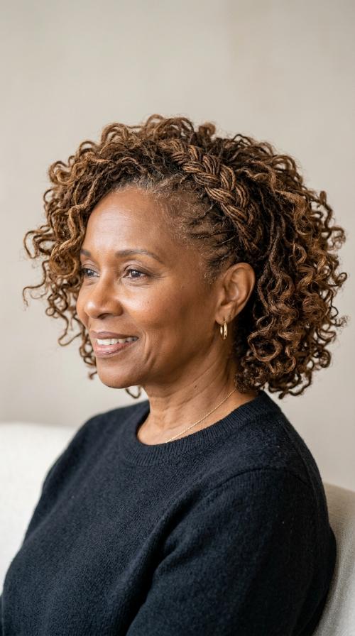 Fine Microlocs for Seniors at Pixie Length