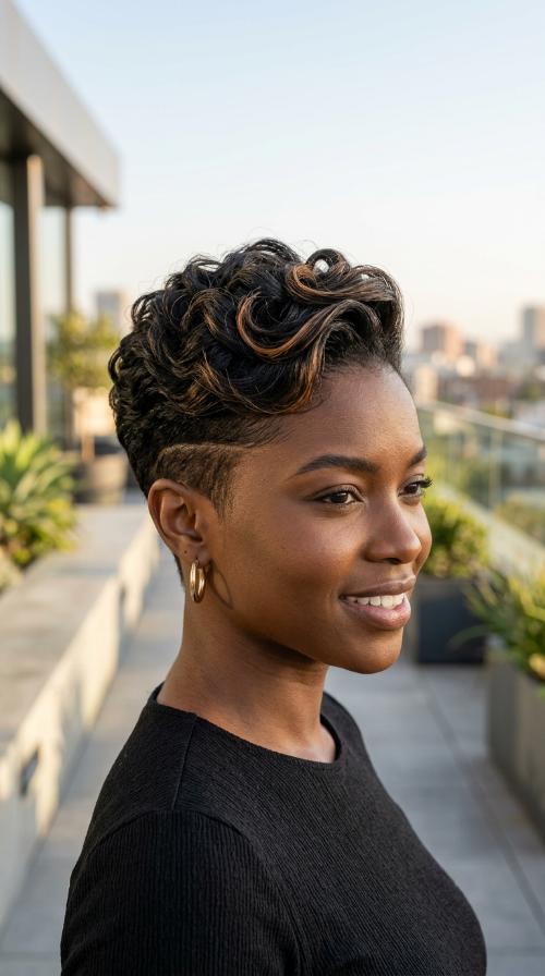 Finger Waves and Tapered Sides