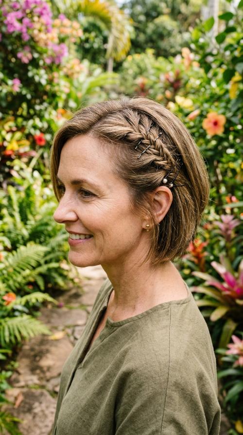 Fishtail Accents with Bobby Pins
