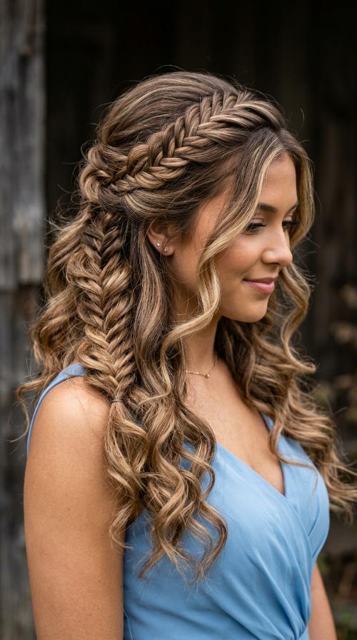 Fishtail Braid for Sky Blue