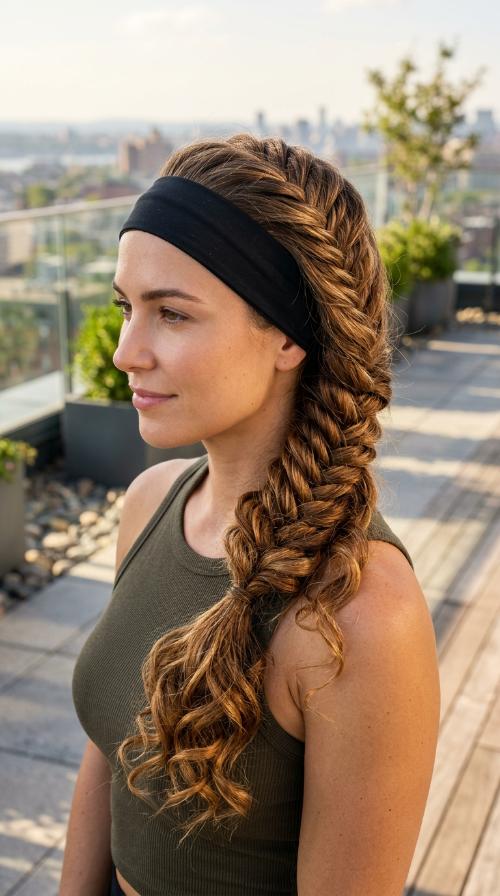 Fishtail Braid with Headband