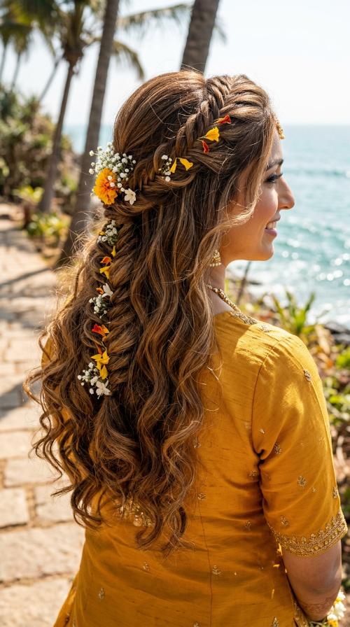 Fishtail Braid with Petal Details