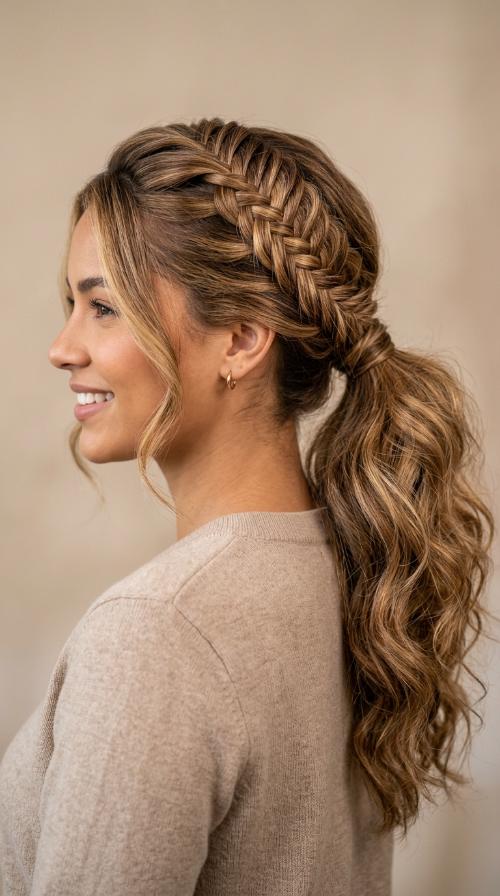 Fishtail Braided Ponytail
