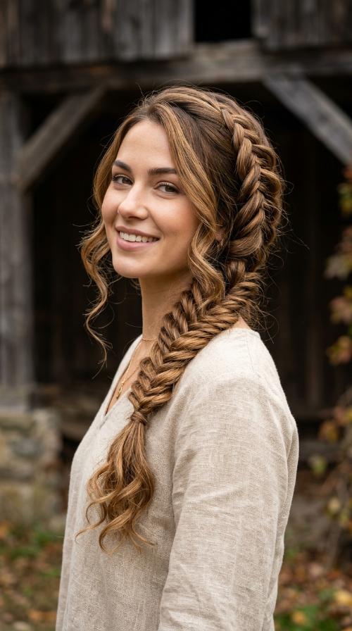 Fishtail Side Braid