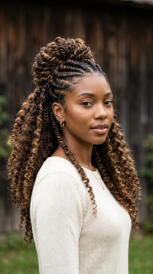 Flat Twist Updo