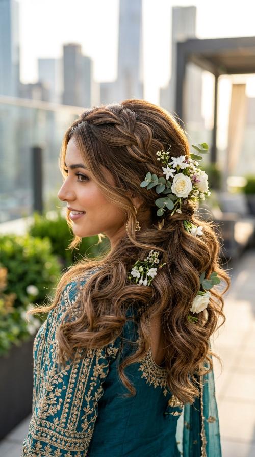 Floral Low Ponytail