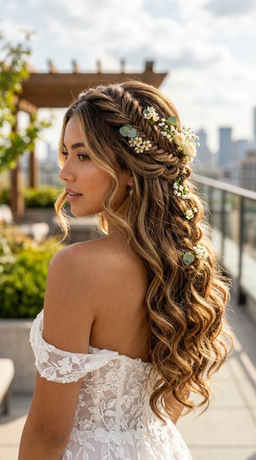 Flower-Infused Loose Waves