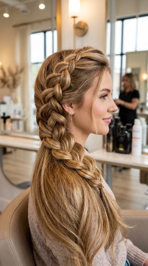 Four-Strand Side Braid