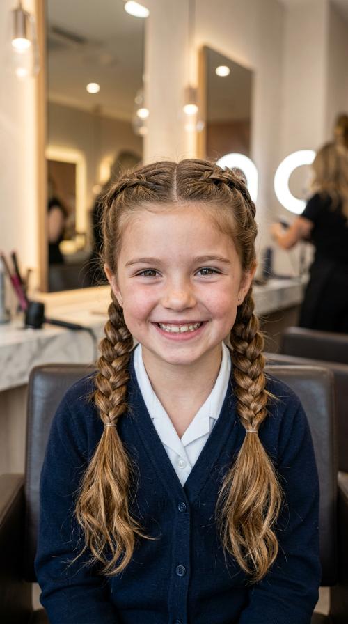 French Braid Pigtails