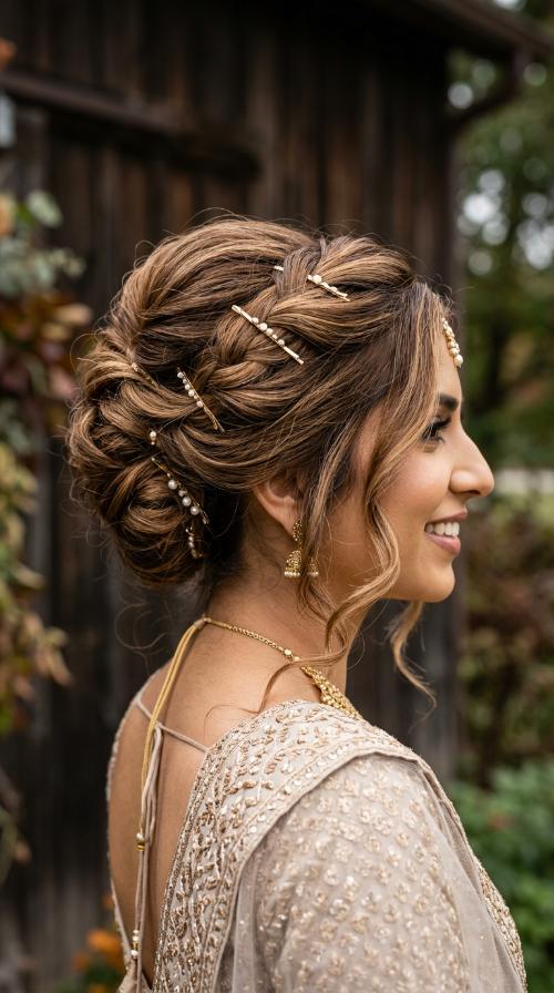 French Twist with Modern Pins