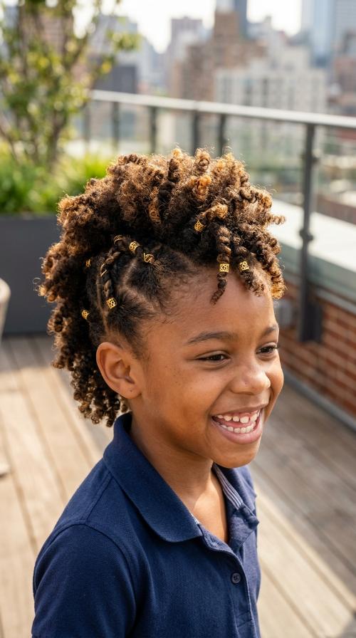 Frohawk with Gold Cuffs