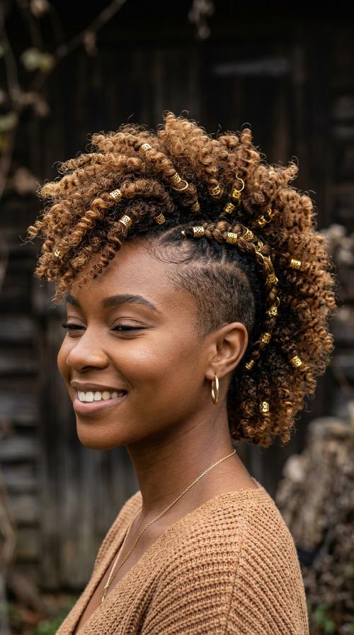 Frohawk with Gold Cuffs