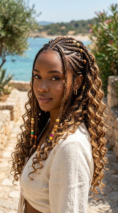 Fulani Braids with Beads