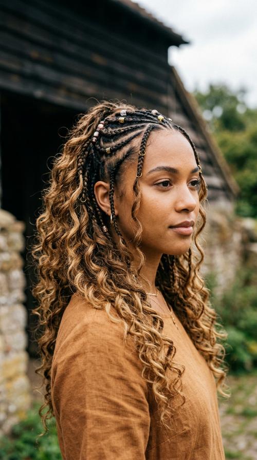 Fulani Flip Braids
