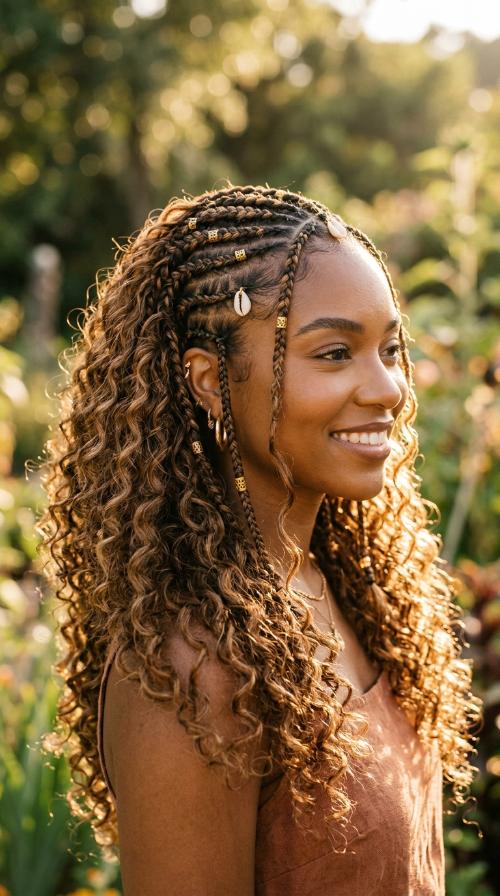 Fulani Inspired Accent Braids