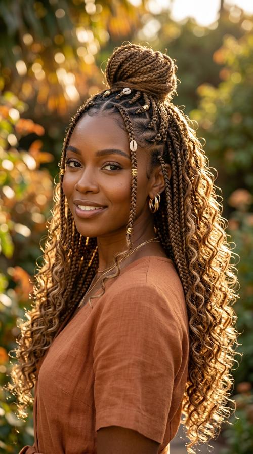 Fulani-Inspired Box Braids