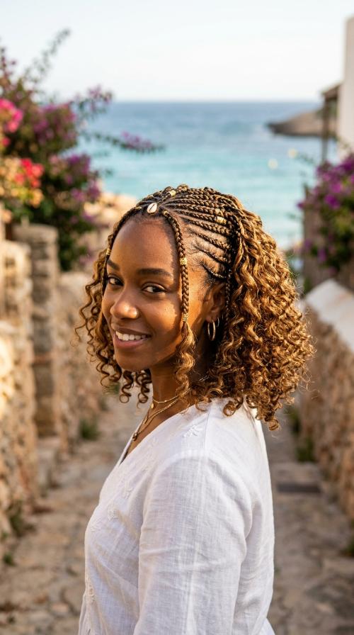 Fulani Inspired Braided Bob