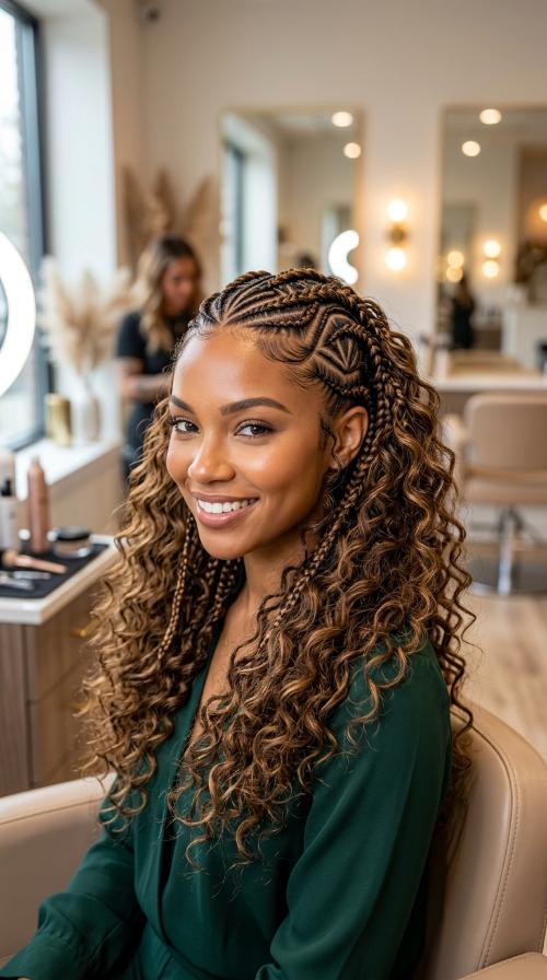 Geometric Patterned Cornrows