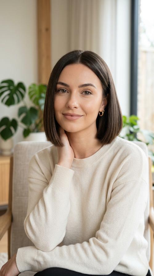 Glass Hair Straight Bob