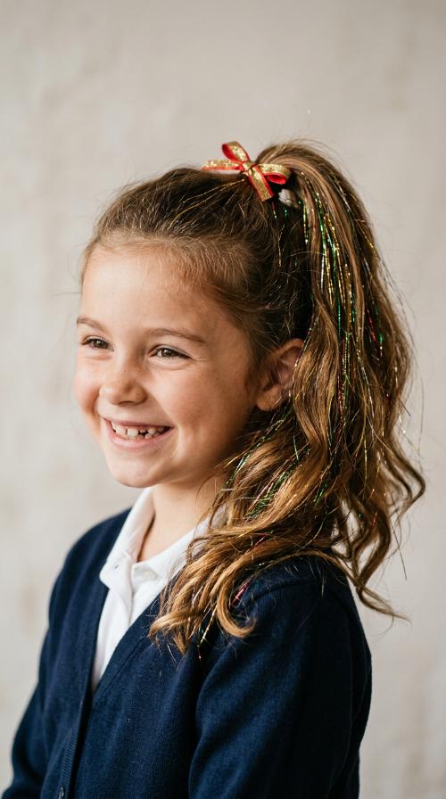 Glittering Tinsel Ponytail
