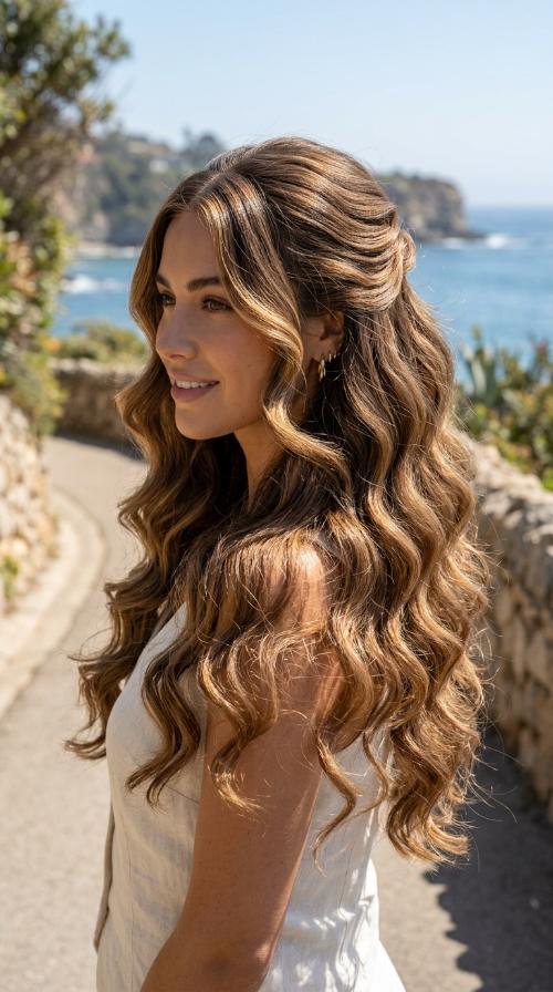 Glossy Hollywood Waves
