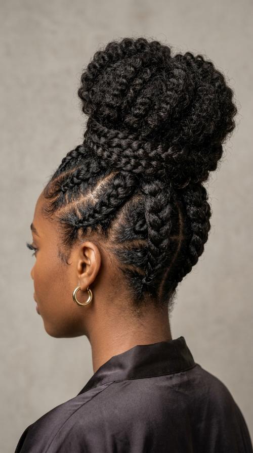 Goddess Braid Updo