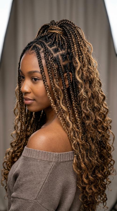 Goddess Carrot Braids