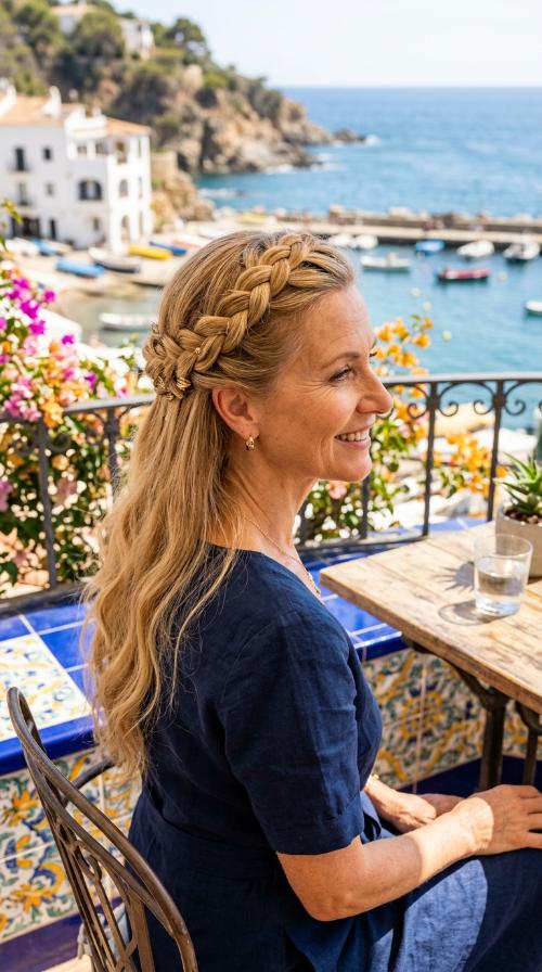 Half-Up Braided Crown