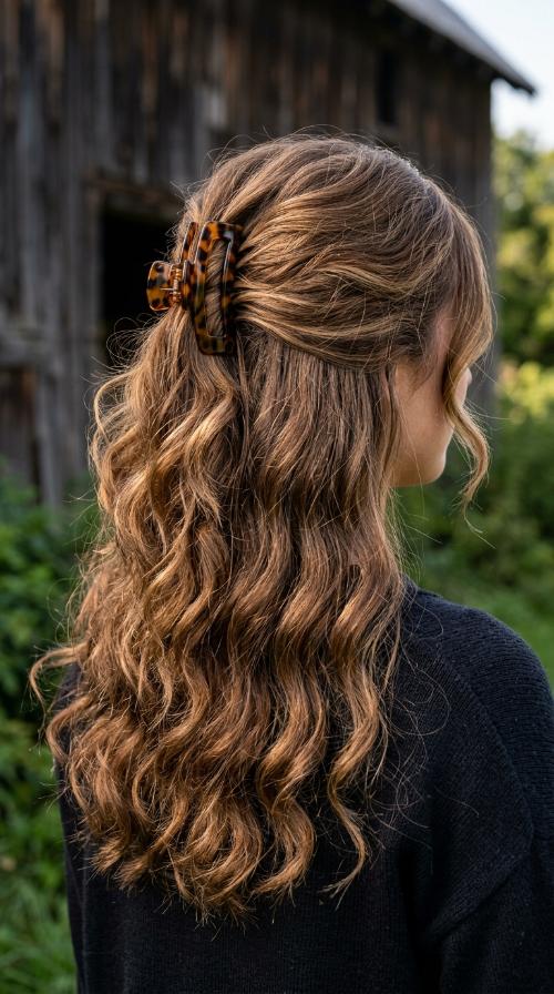 Half-Up Claw Clip