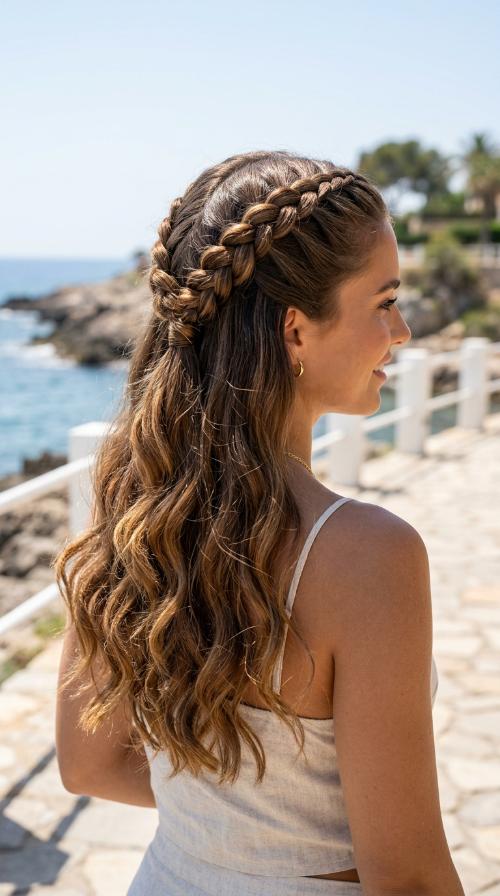 Half-Up Dutch Braids