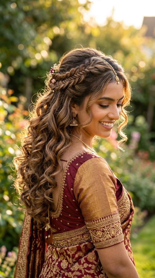 Half-Up Half-Down Curls