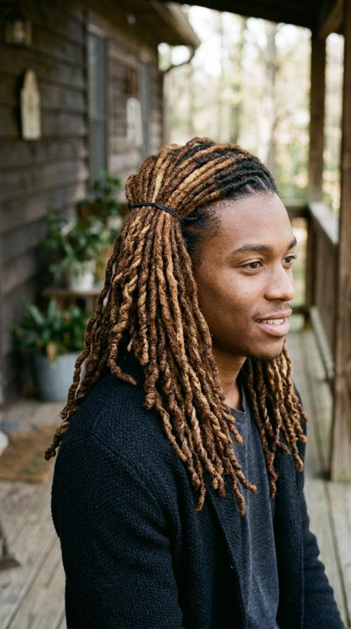 Half-Up Half-Down Locs