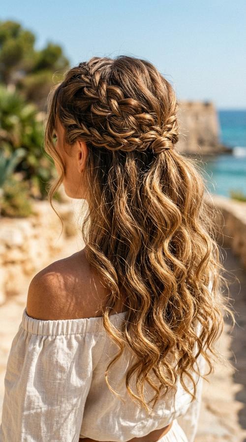 Half-Up Half-Down Ponytail