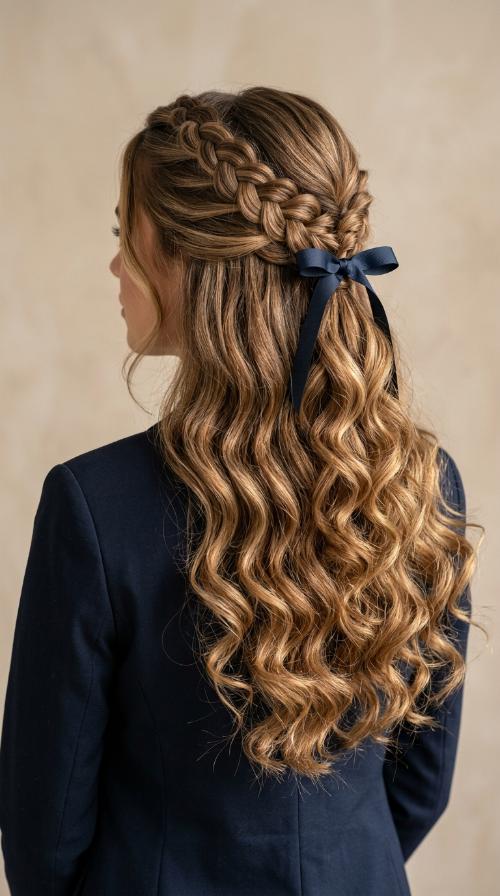 Half-Up Half-Down Ribbon Tie