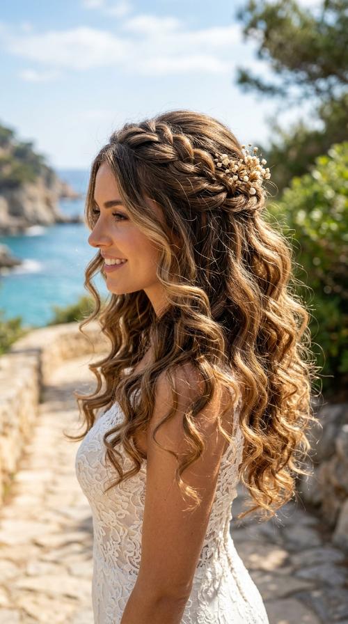 Half-Up Half-Down with Twists