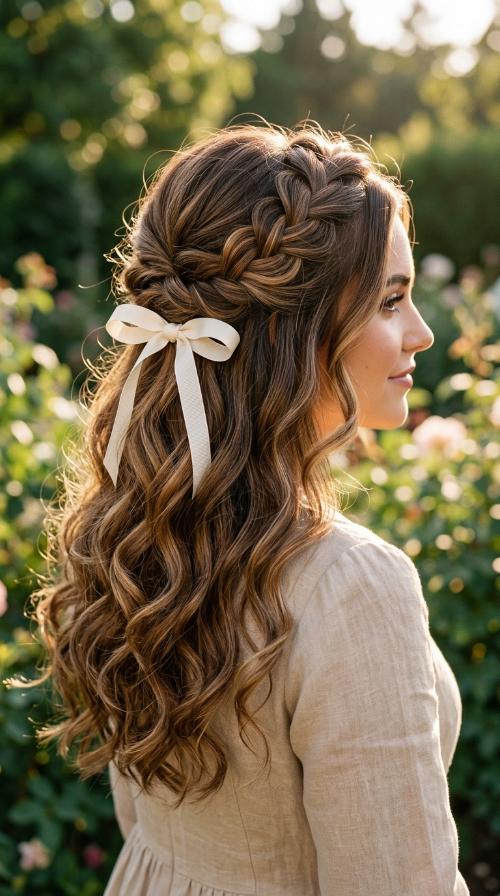 Half-Up Ribbon Bow
