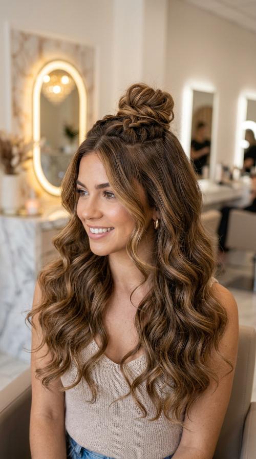 Half-Up Top Knot