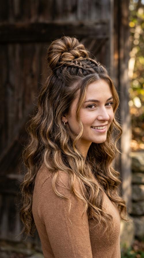 Half-Up Top Knot