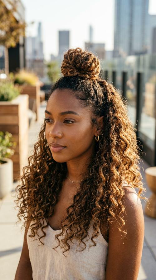 Half-Up Top Knot