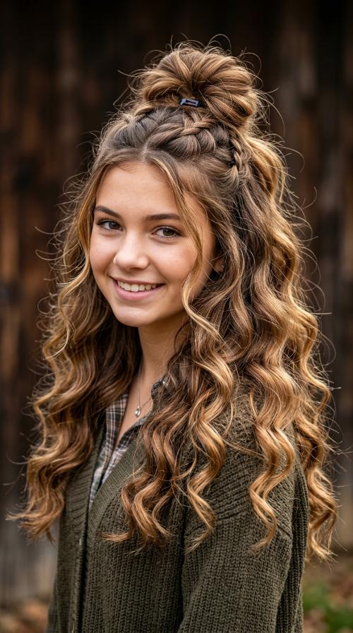 Half-Up Top Knot