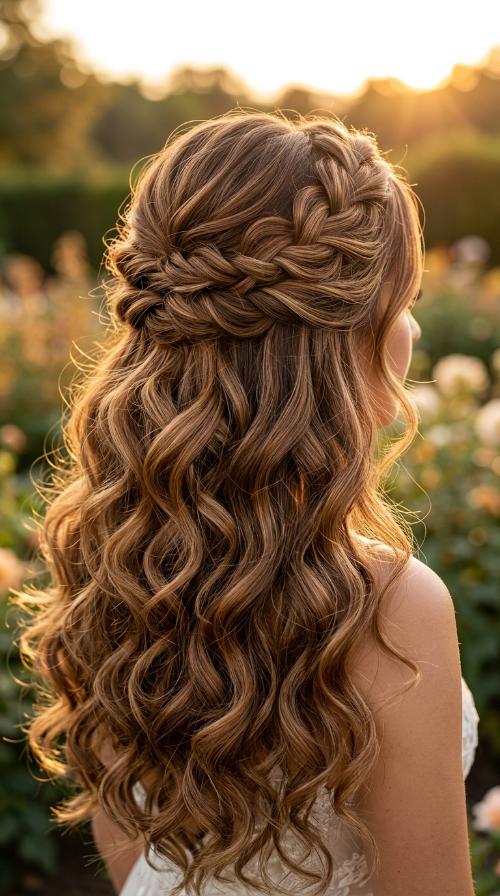 Half-Up Twisted Crown