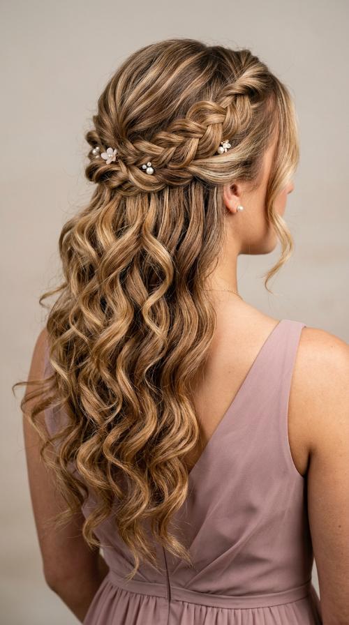 Half-Up Twisted Crown
